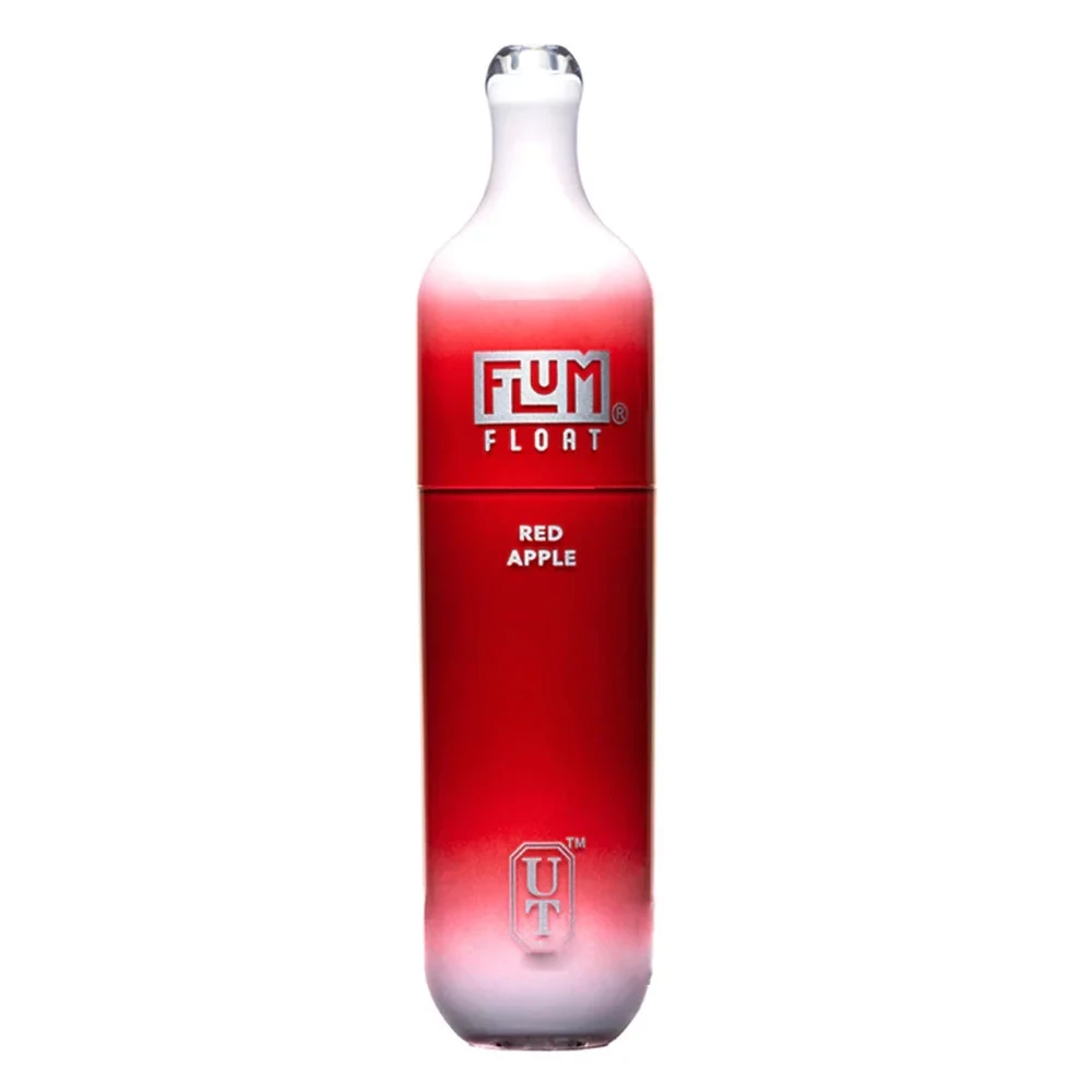 A high-quality vape device, like the Flum Float, producing a dense cloud of vapor. The background is a retro diner scene with a classic glass of root beer float, representing the root soda vanilla ut flavor profile.