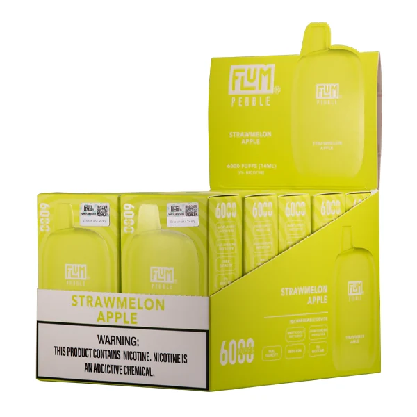 Comparison of aura disposable vape against Flum Float and RAZ LTX in a modern vape shop display setting